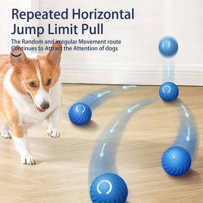 Interactive Bouncing Ball For Dogs, Automatic Smart Toy, Self-moving Rotating Stimulating Pet Entertainment, Noise-Reducing Urchin Cover,USB Rechargeable Dog Toy, Dog Electric Interactive Toy